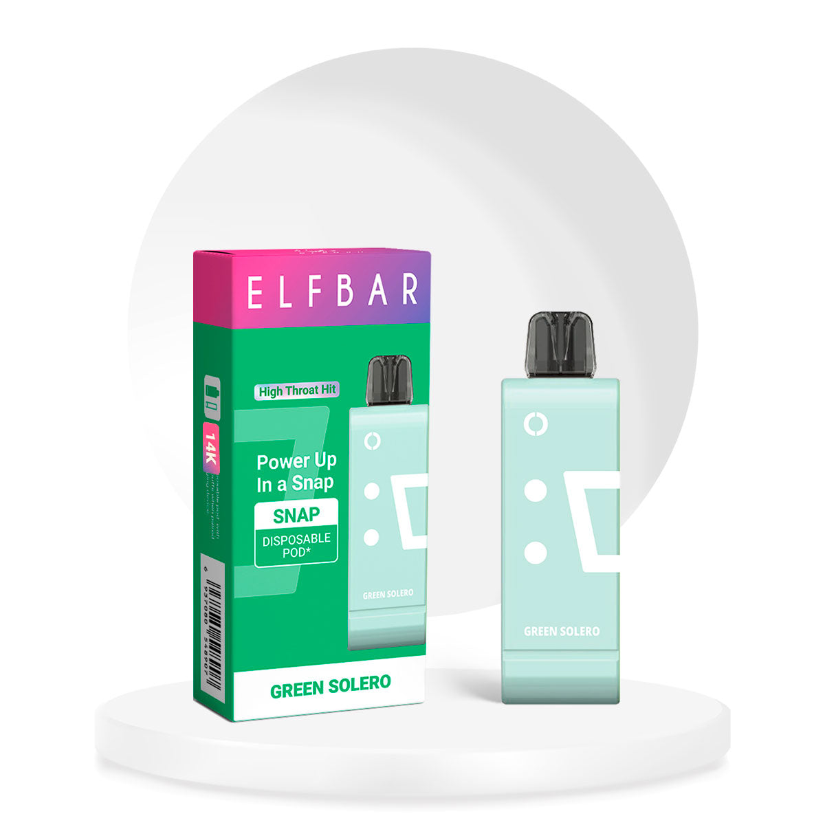 ELFBAR SNAP CARTRIDGE - GREEN SOLERO